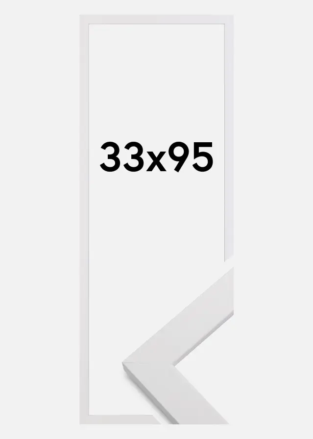 Galleri 1 Kader White Wood Acrylglas 33x95 cm