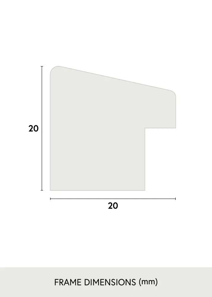 Ram med passepartou Kader Fiorito Licht Eiken 50x60 cm - Passe-partout Zwart 37x46 cm