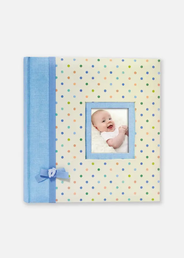 BGA Nordic Kara Babyalbum Blauw - 200 Foto's van 11x15 cm