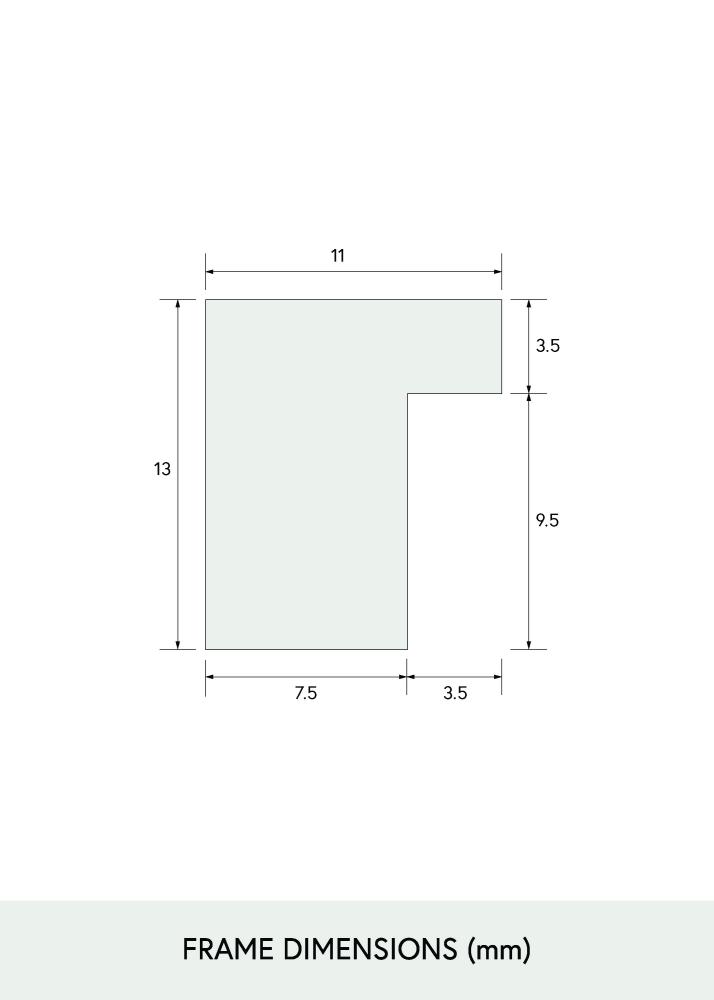 BGA Kader Smalle Eik Acrylglas 32x32 cm