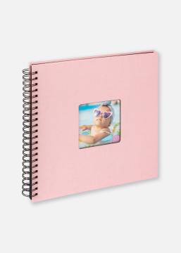 Walther Fun Babyalbum Roze - 30x30 cm (50 Zwarte zijden/25 bladen)