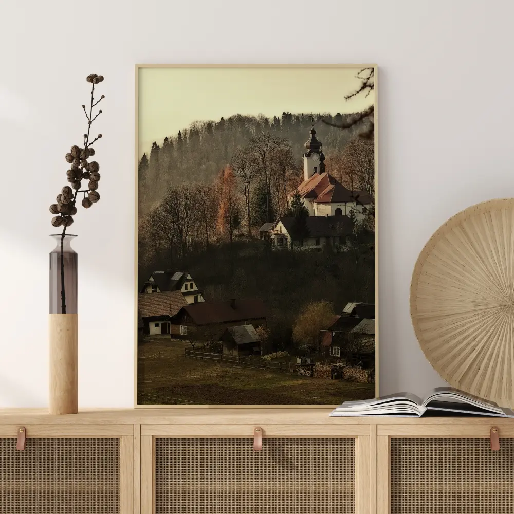Bildverkstad Autum Village Poster