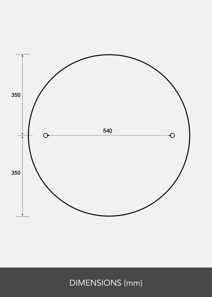 BGA Spiegel Clarity 70 cm Ø