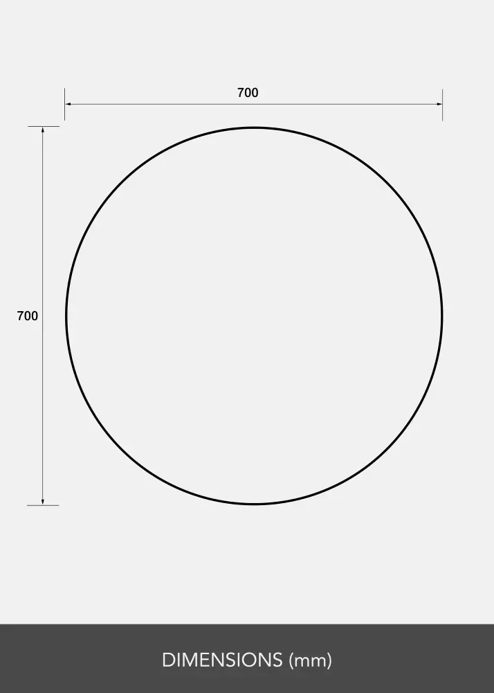 BGA Spiegel Clarity 70 cm Ø