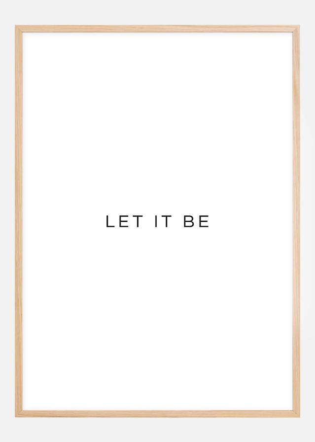 Bildverkstad Let it be Poster