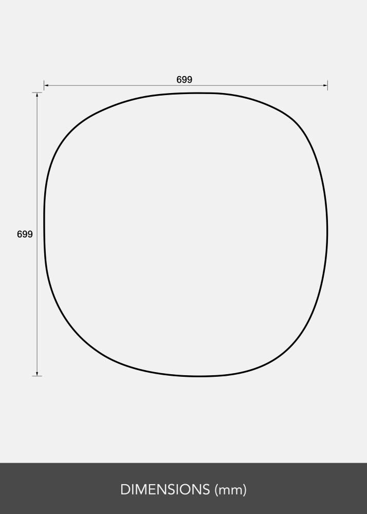 BGA Spiegel Roundy I 70x70 cm