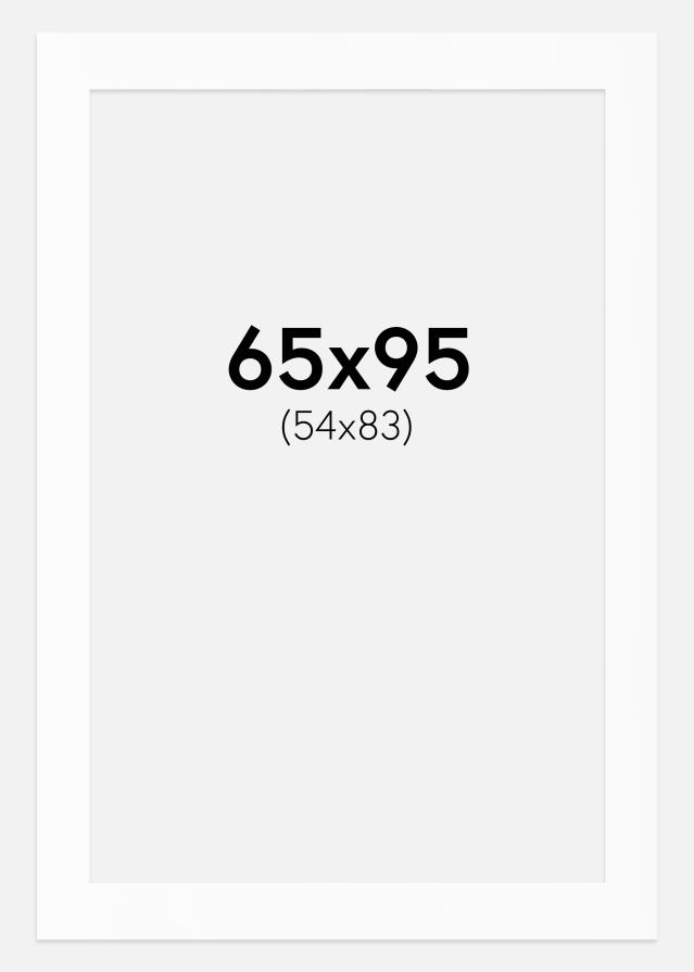 Artlink Passe-partout Wit Standaard (Witte kern) 65x95 cm (54x83)