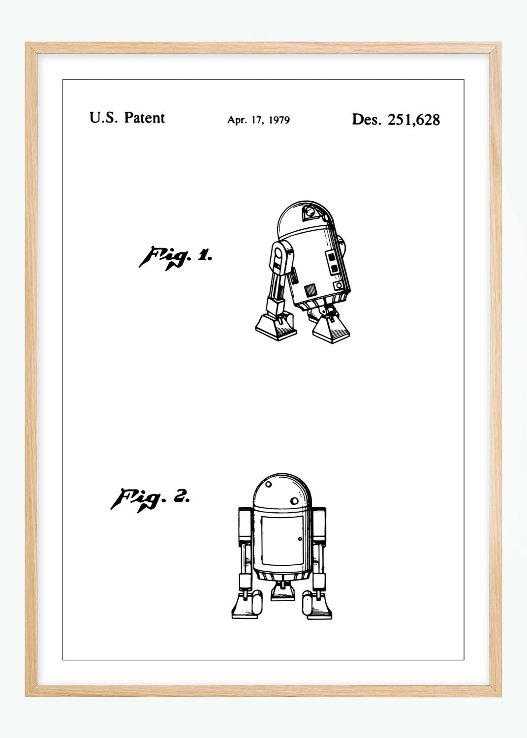 Product Image for Patenttekening - Star Wars - R2-D2 Poster (70x100 cm)