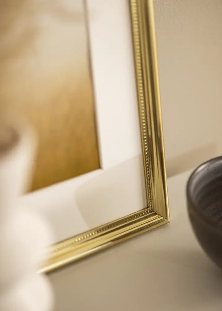 Ram med passepartou Kader Gala Goud 50x70 cm - Passe-partout Wit 16x24 inches