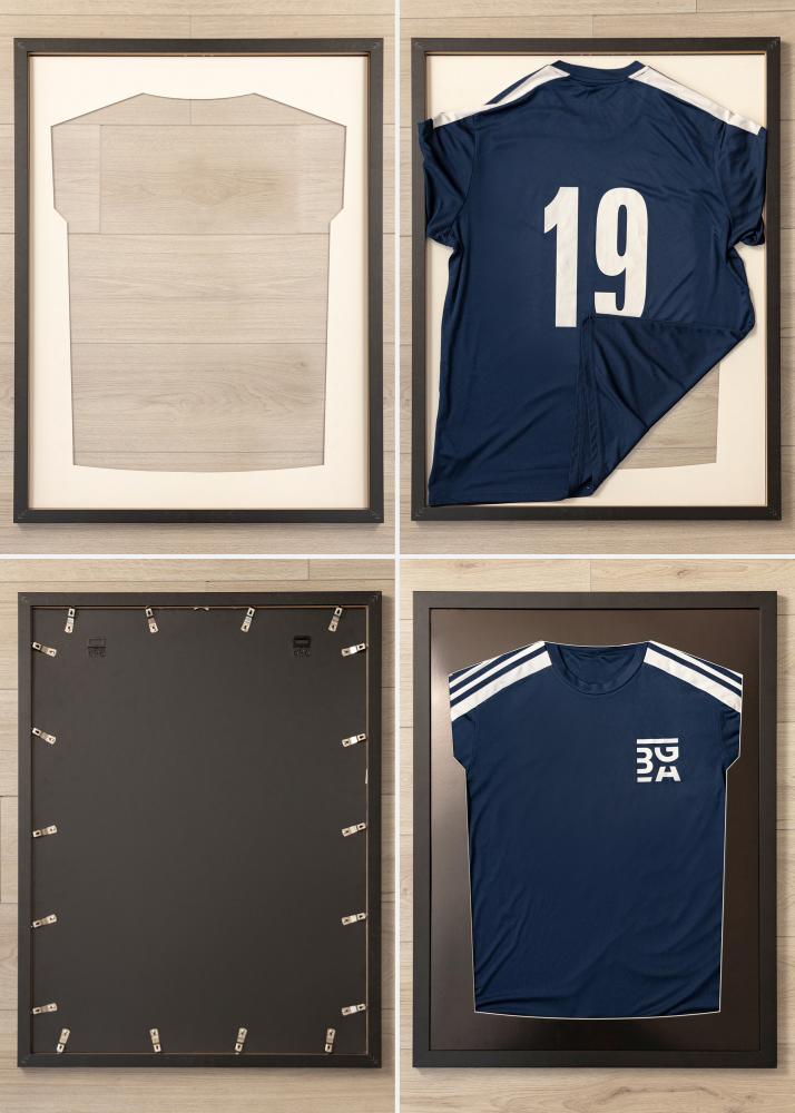 ID Factory Kader Jersey Box Acrylglas Zwart 60x80 cm