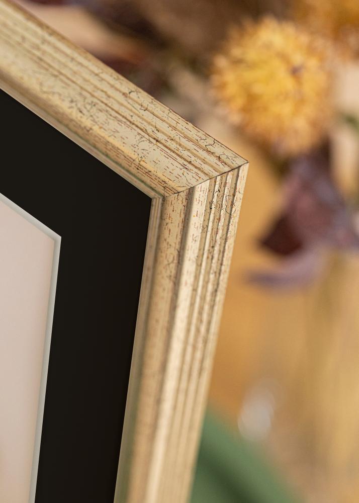 Ram med passepartou Kader Västkusten Zilver 70x100 cm - Passe-partout Zwart 62x93 cm