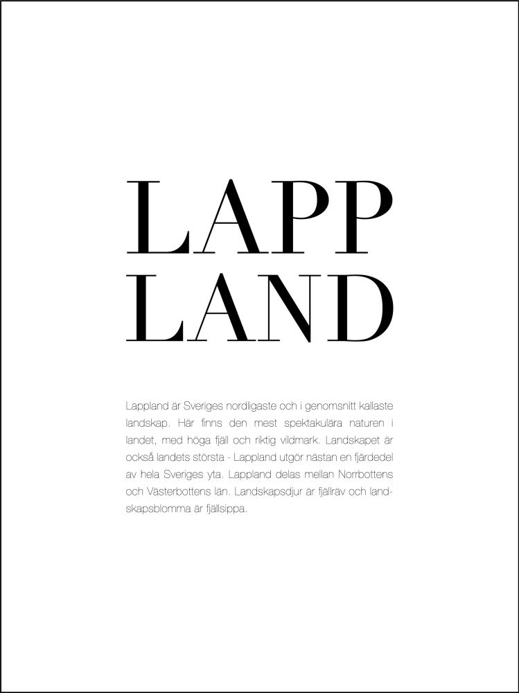 Bildverkstad Landskap Lappland Poster