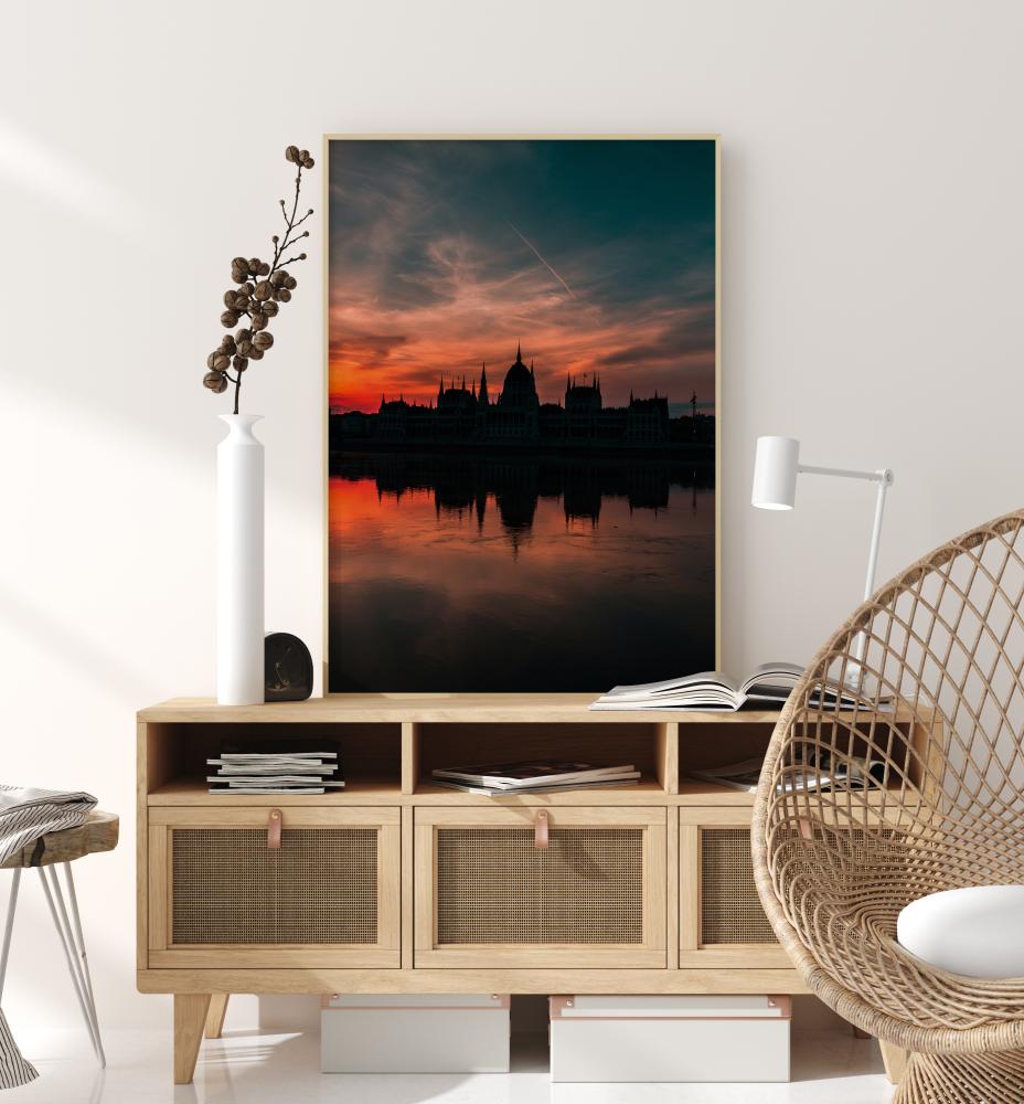 Bildverkstad Sundown Over City Poster