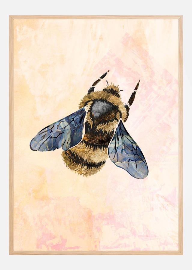 Bildverkstad Rustic bee Poster