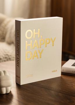 KAILA KAILA OH HAPPY DAY Creme - Coffee Table Photo Album (60 Zwarte zijden)