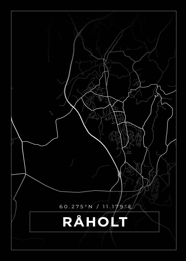 Bildverkstad Map - Råholt - Black Poster