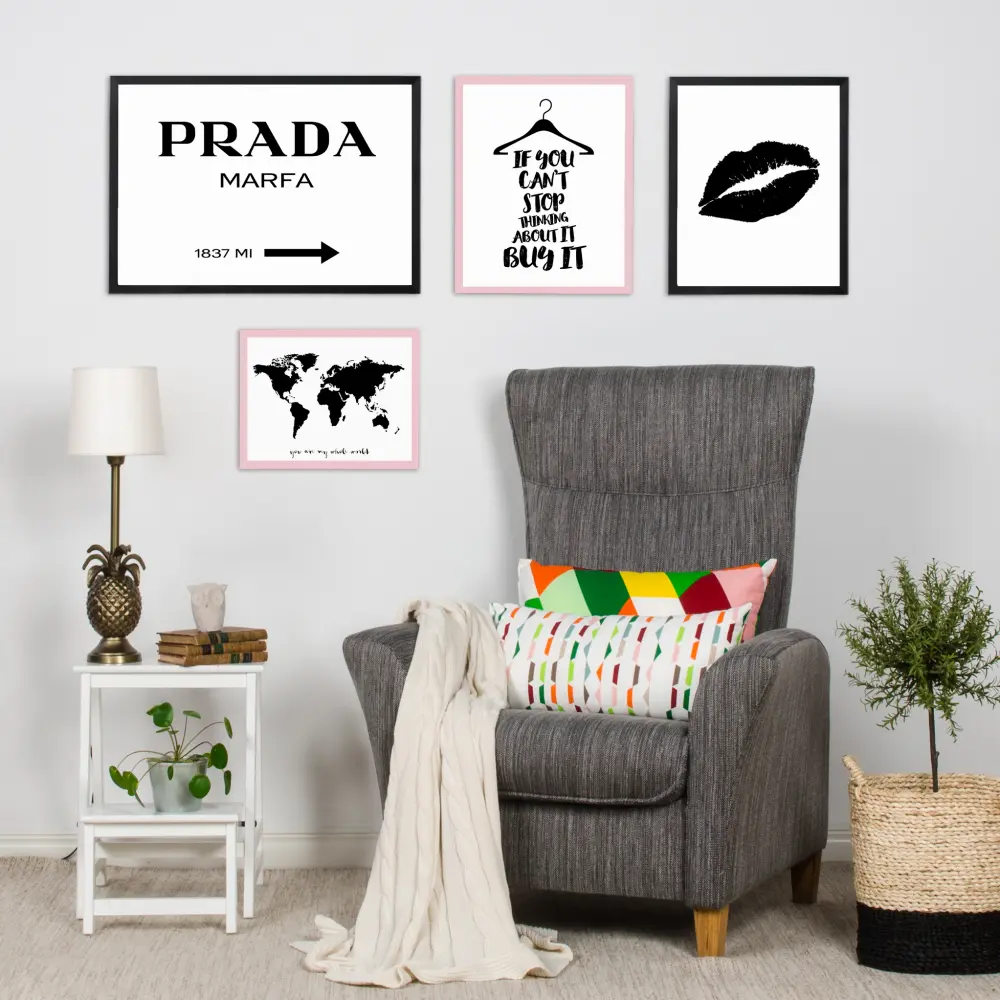 Bildverkstad Prada Black Poster