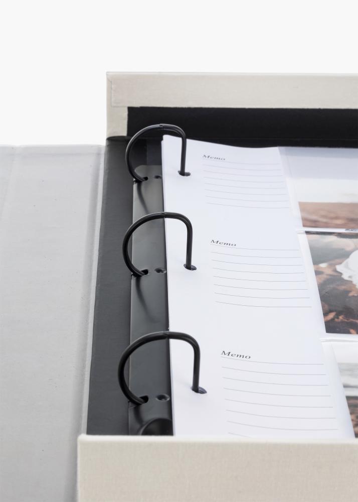 KAILA KAILA MEMORIES Warm Grey XL - Coffee Table Photo Album - 60 Foto's van 10x15 cm