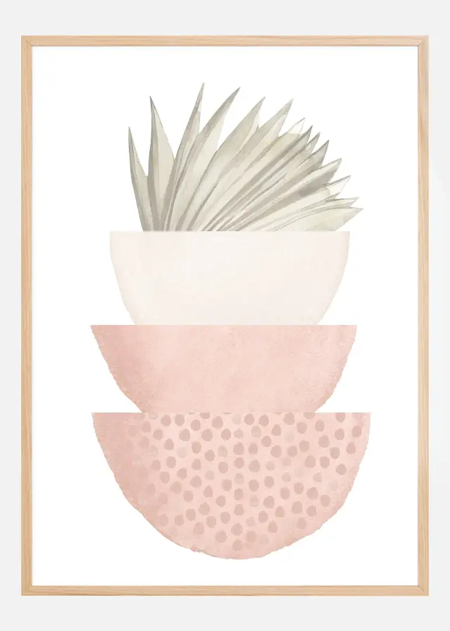 Bildverkstad boho pink bowl Poster