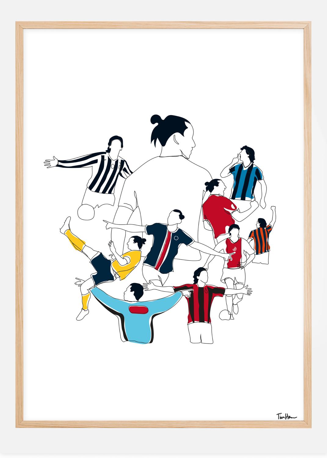 Product Image for History Of Zlatan Colours Poster (40x50 cm)