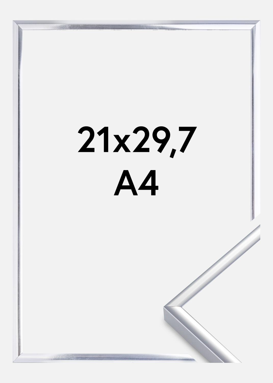 Product Image for Kader Aluminium Acrylglas Glanzend Zilver 21x29,7 cm (A4)