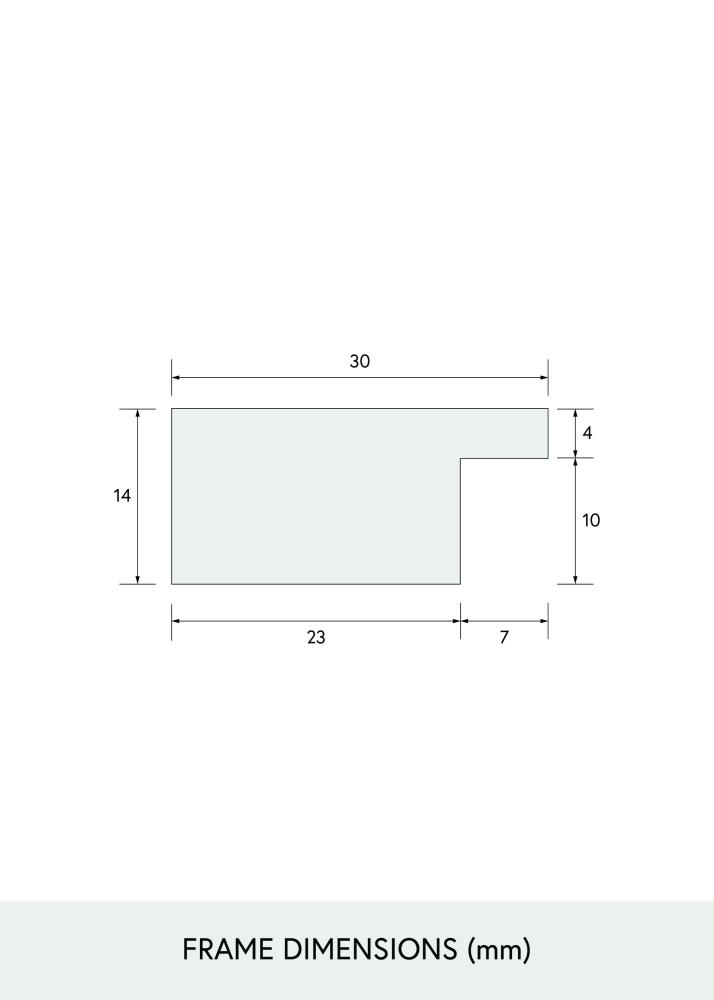 BGA BGA Select Wide Acrylglas Zwart 70x100 cm