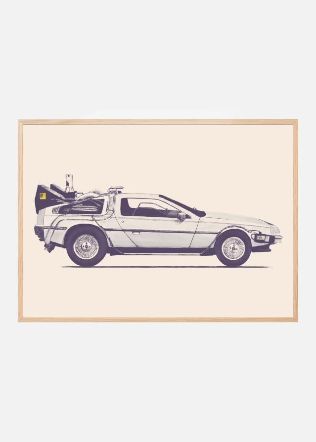 Bildverkstad Delorean Poster