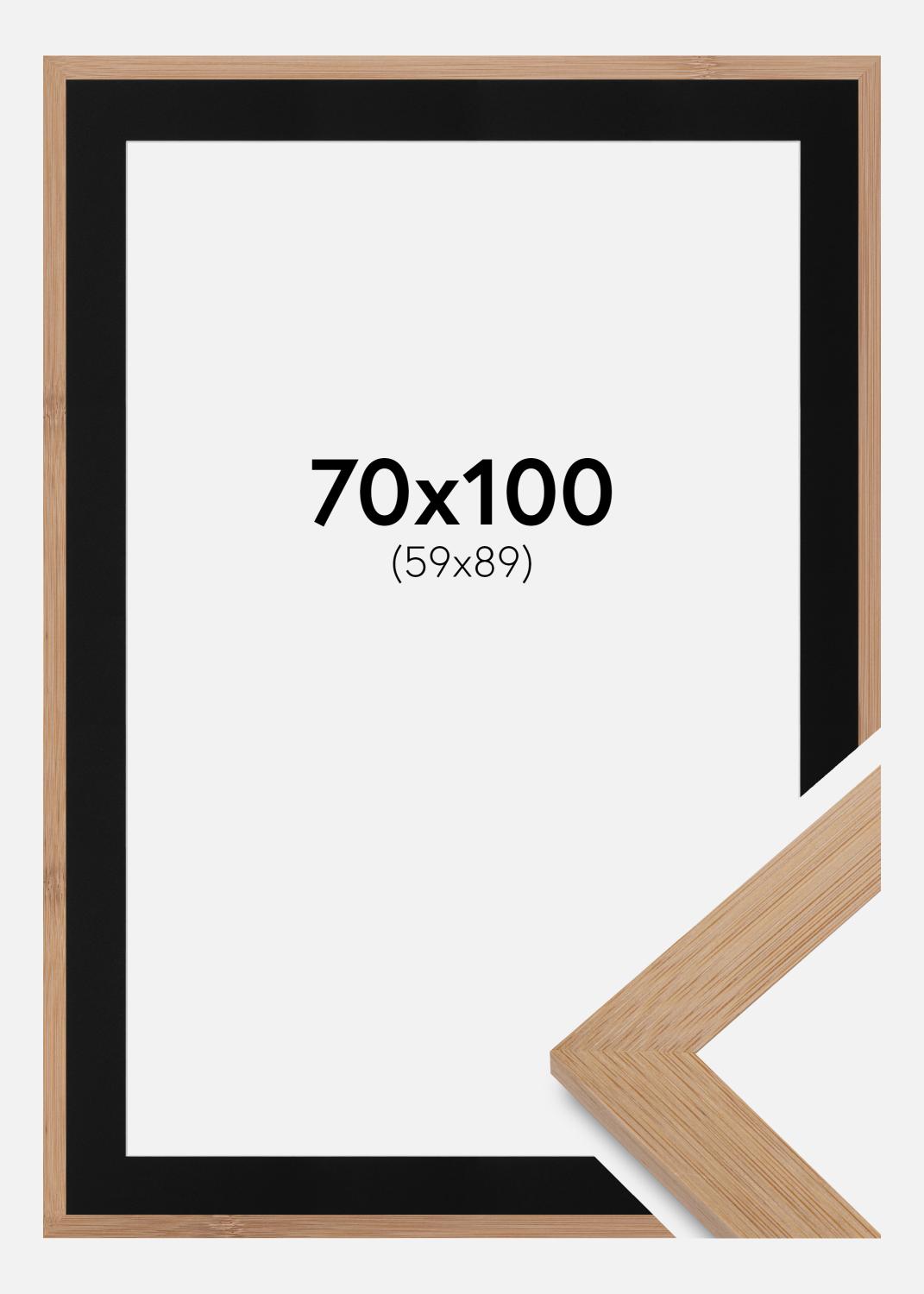 Product Image for Kader Hoei Bamboe 70x100 cm - Passe-partout Zwart 60x90 cm