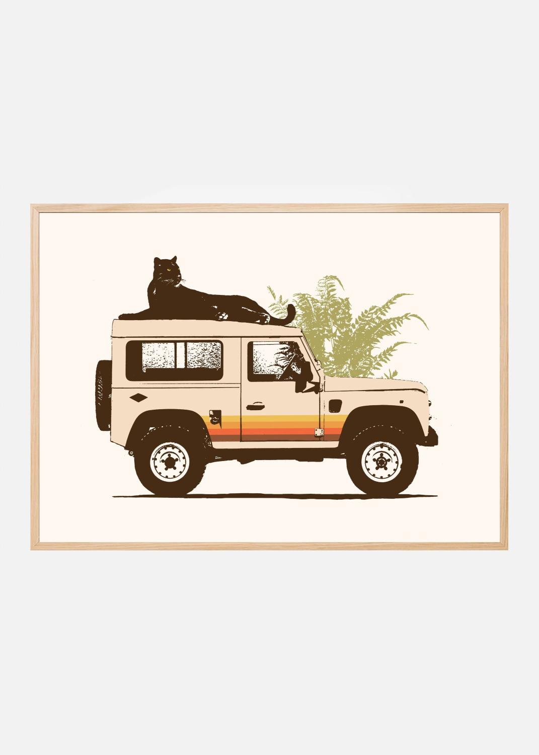 Product Image for Black Panther On Car Poster (100x140 cm)