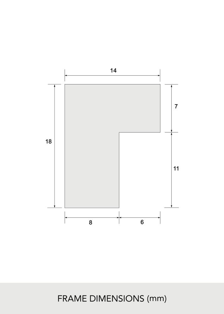 BGA Kader Massief Eikenhout Acrylglas 21x29,7 cm (A4)