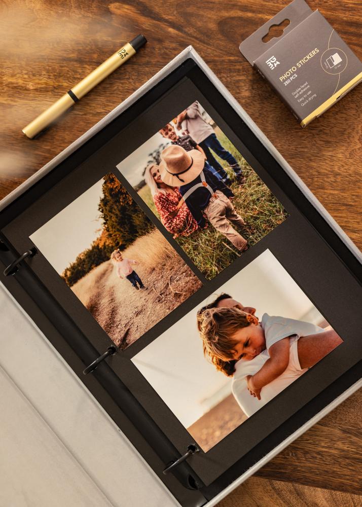 KAILA KAILA THROWBACK Grey - Coffee Table Photo Album (60 Zwarte zijden)