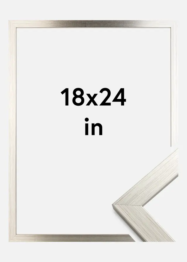 Galleri 1 Kader Silver Wood Acrylglas 18x24 inches (45,72x60,96 cm)