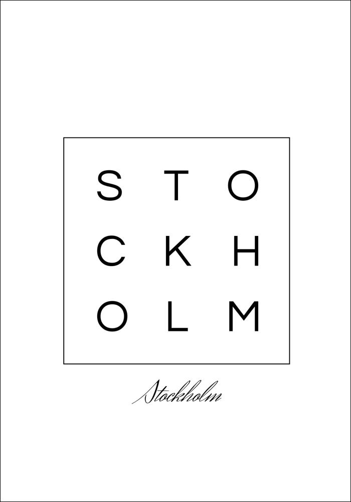 Bildverkstad Stockholm Poster