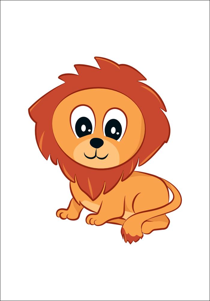 Bildverkstad Världens Djur Lejon Poster