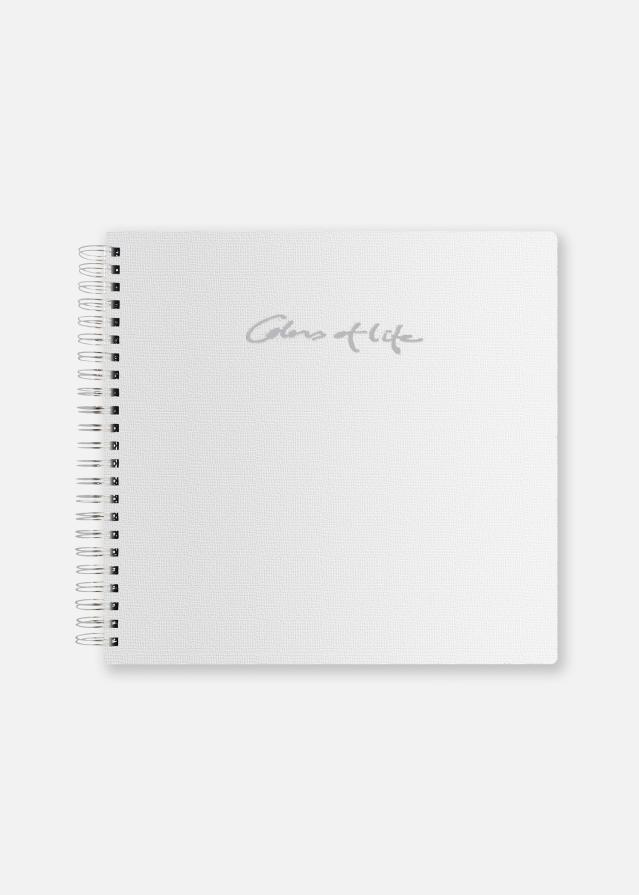 Burde Colors of Life Wit - 24x23 cm (48 zwarte zijden / 24 bladen)