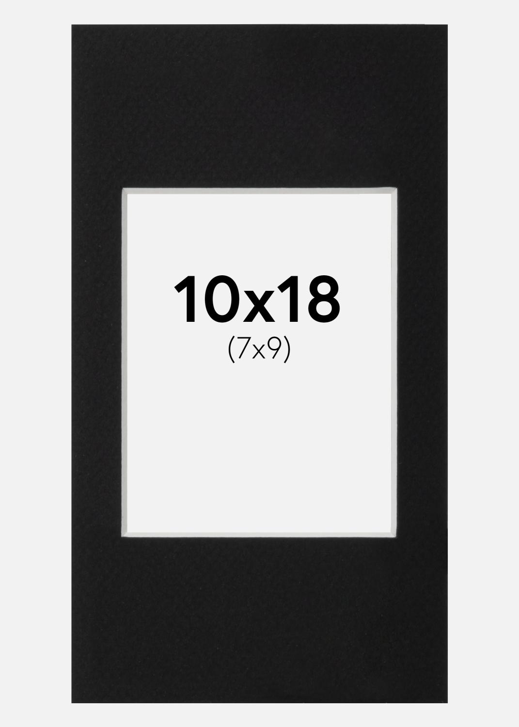 Product Image for Passe-partout Zwart Standaard (Witte kern) 10x18 cm (7x9)