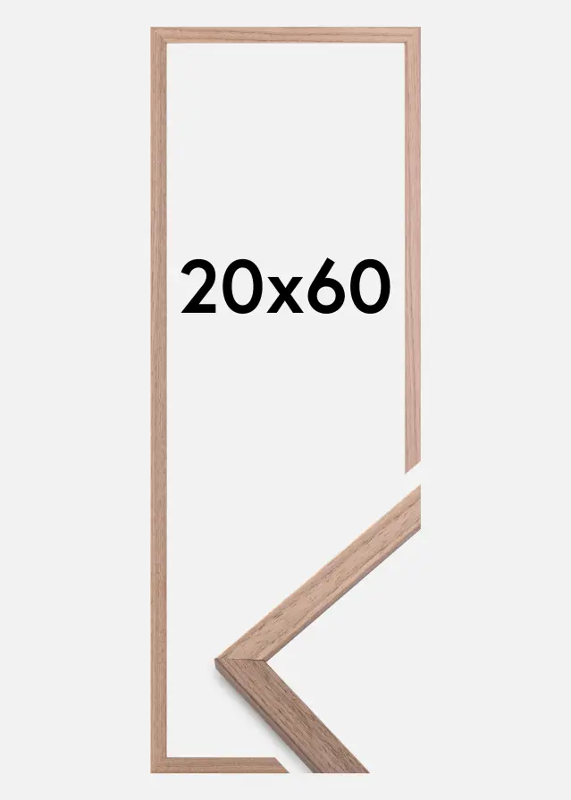 Galleri 1 Kader Edsbyn Acrylglas Licht Walnoot 20x60 cm