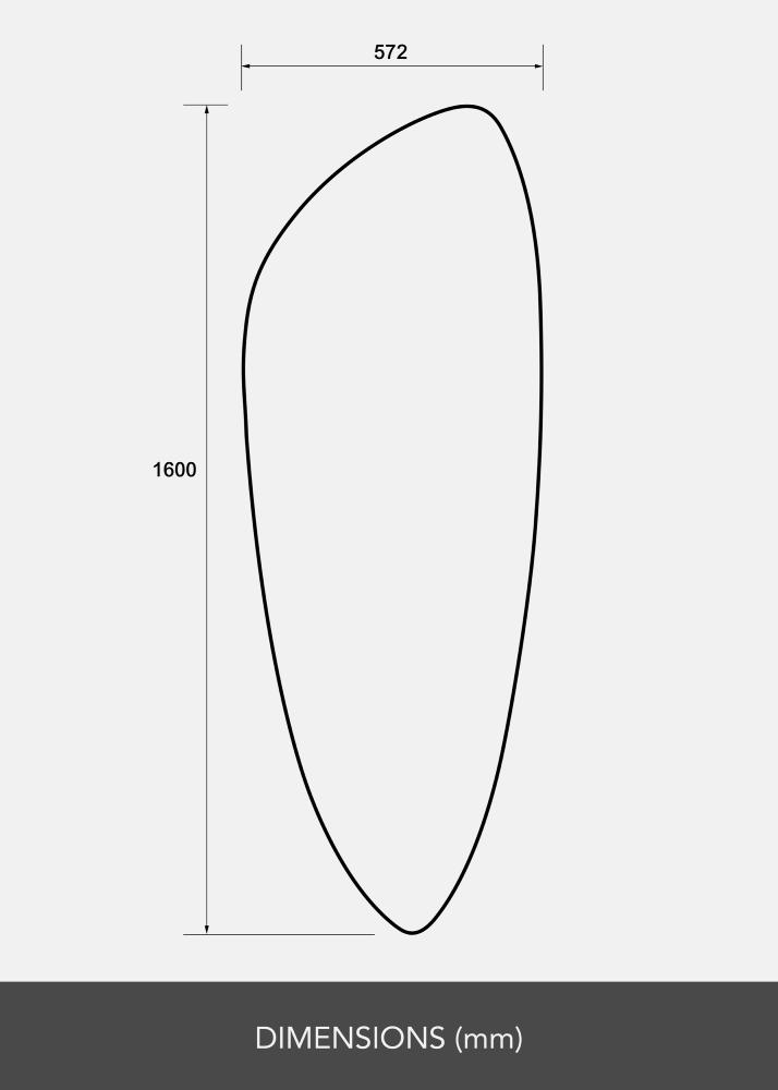 Incado Spiegel Slim Clear 160x57 cm