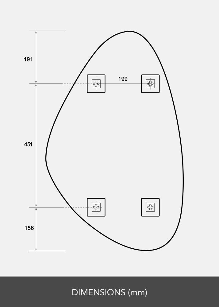 BGA Spiegel Finesse 50x80 cm