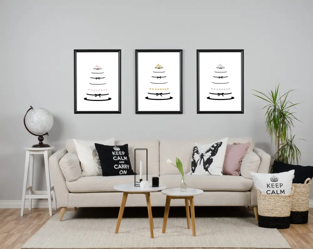 Malimi Posters Bruiloftstaart - Grijs