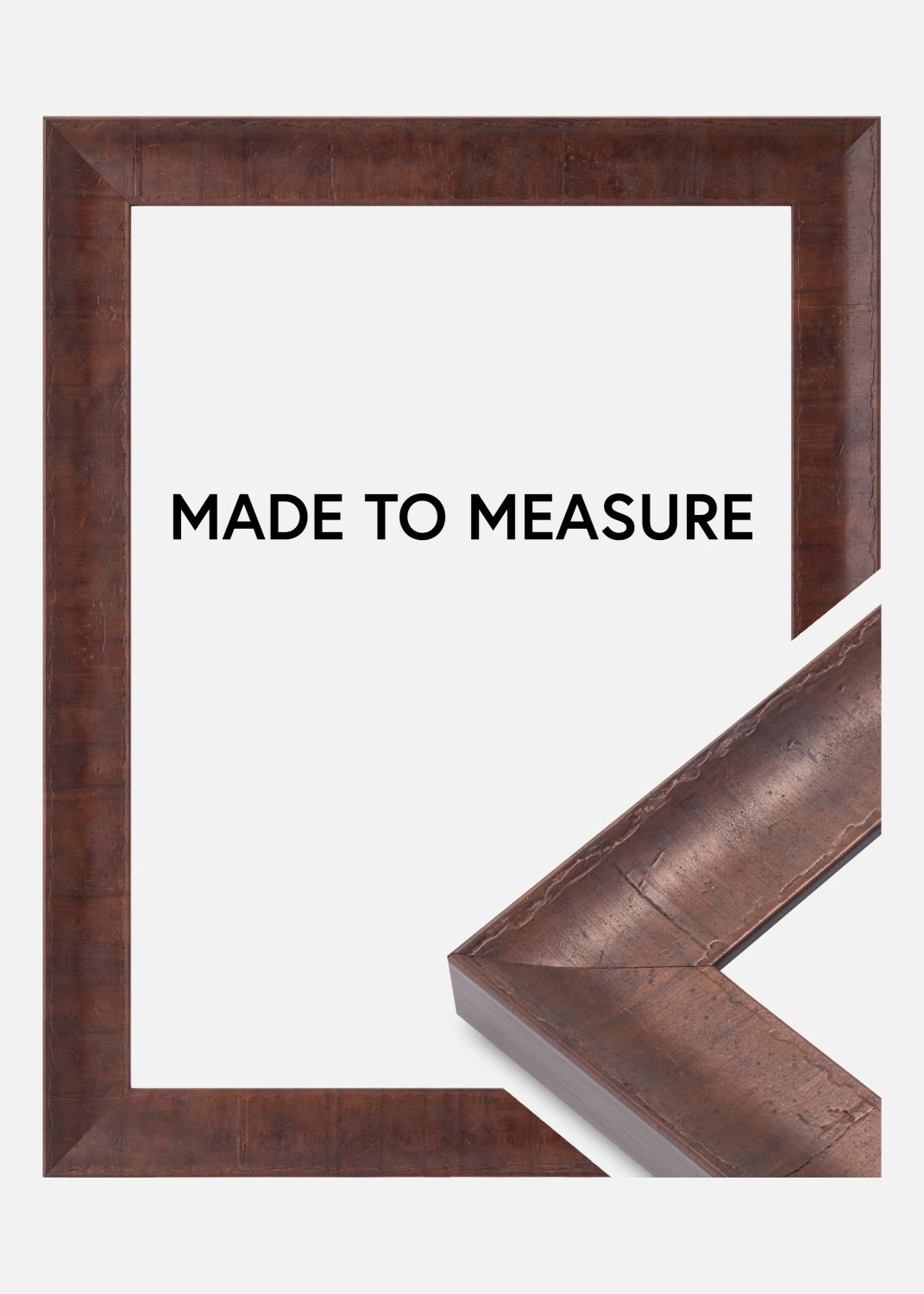 Product Image for Kader Ribe Bruin Wortelfineer - Formaat naar keuze (Zonder glas)