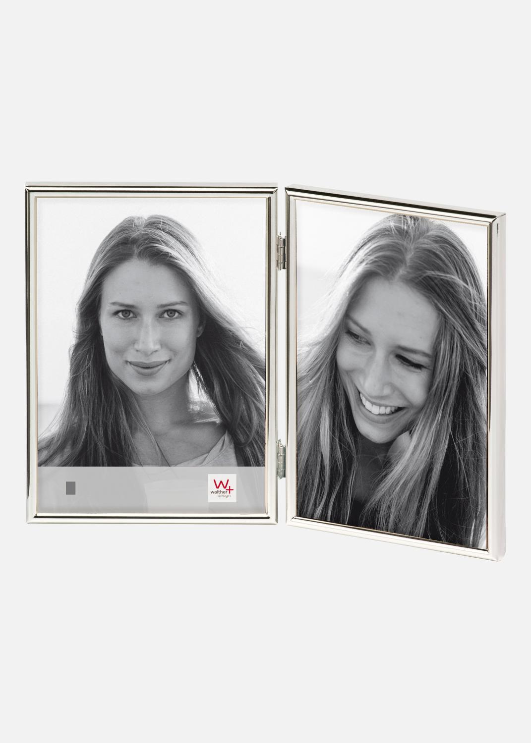 Product Image for Chloe Opvouwbaar Kader Zilver 9x13 cm - 2 Foto's