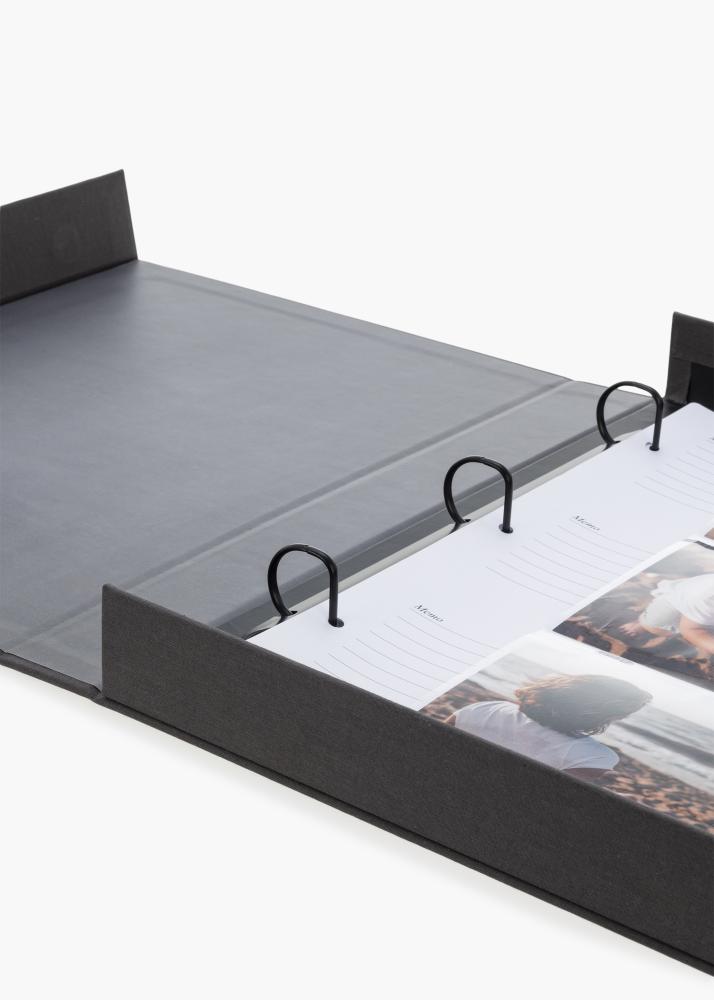 KAILA KAILA MEMORIES Black XL - Coffee Table Photo Album - 60 Foto's van 10x15 cm