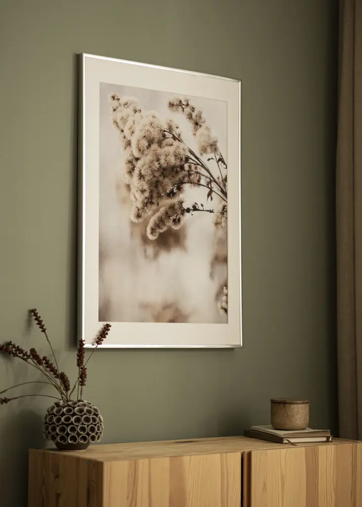 Estancia Kader Aluminium Acrylglas Glanzend Zilver 40x50 cm