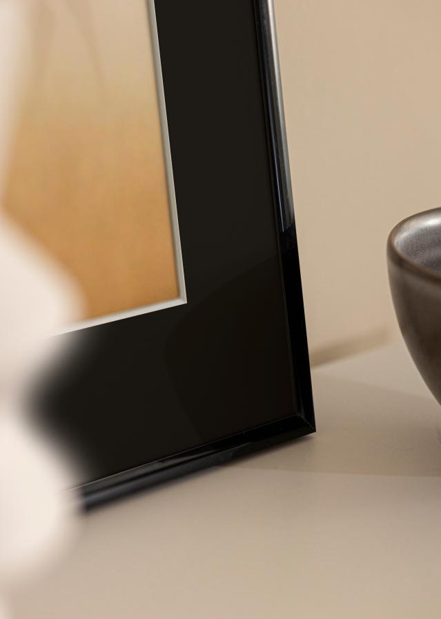 Ram med passepartou Kader New Lifestyle Zwart 45x60 cm - Passe-partout Zwart 30x45 cm