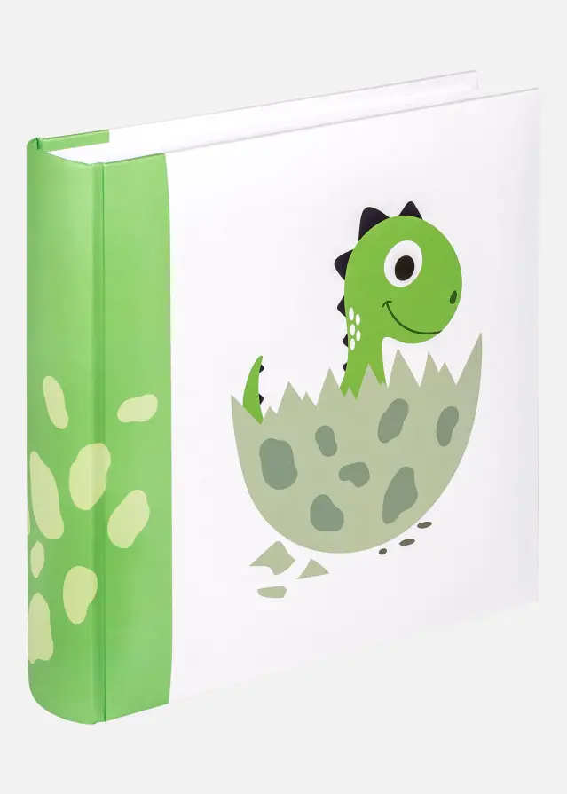 Walther Little Dino Babyalbum Groen - 22,5x24 cm (80 Witte zijden / 40 bladen)