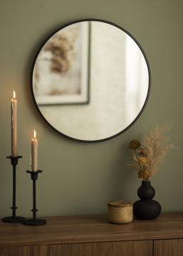 KAILA KAILA Round Mirror - Edge Black 50 cm Ø