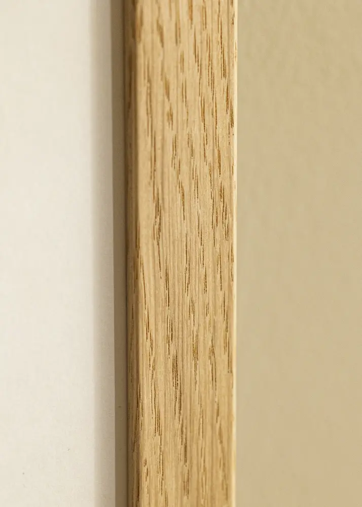 Ram med passepartou Kader Trendline Eiken 40x50 cm - Passe-partout Wit 29,7x42 cm (A3)