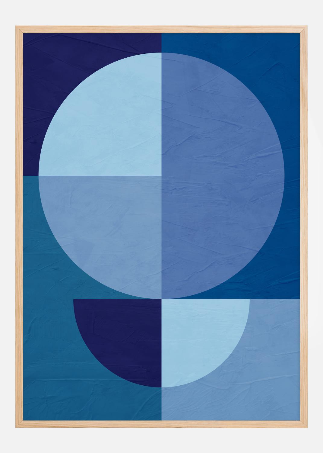 Product Image for Blue Circles Poster (21x29.7 cm (A4))