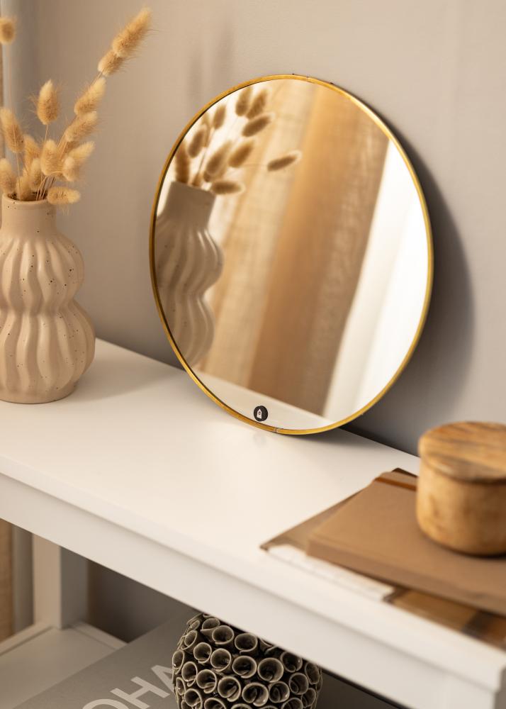 House Doctor Spiegel House Doctor The Loop Messing 32 cm Ø